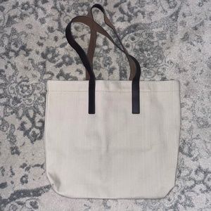 Everlane Canvas Leather Tote